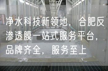 净水科技新领地，合肥反渗透膜一站式服务平台，品牌齐全，服务至上(图1)